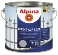Эмаль по металлу Alpina Direkt Auf Rost / Прямо на ржавчину; 2,5 л. 